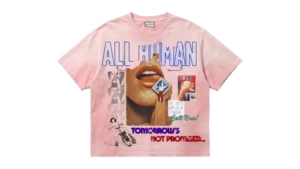 All Human Digits Tee Light Wash Roze