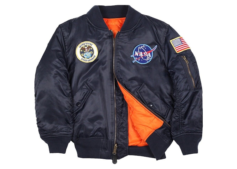 Alpha Industries NASA MA-1 Flight Jacket Blauw