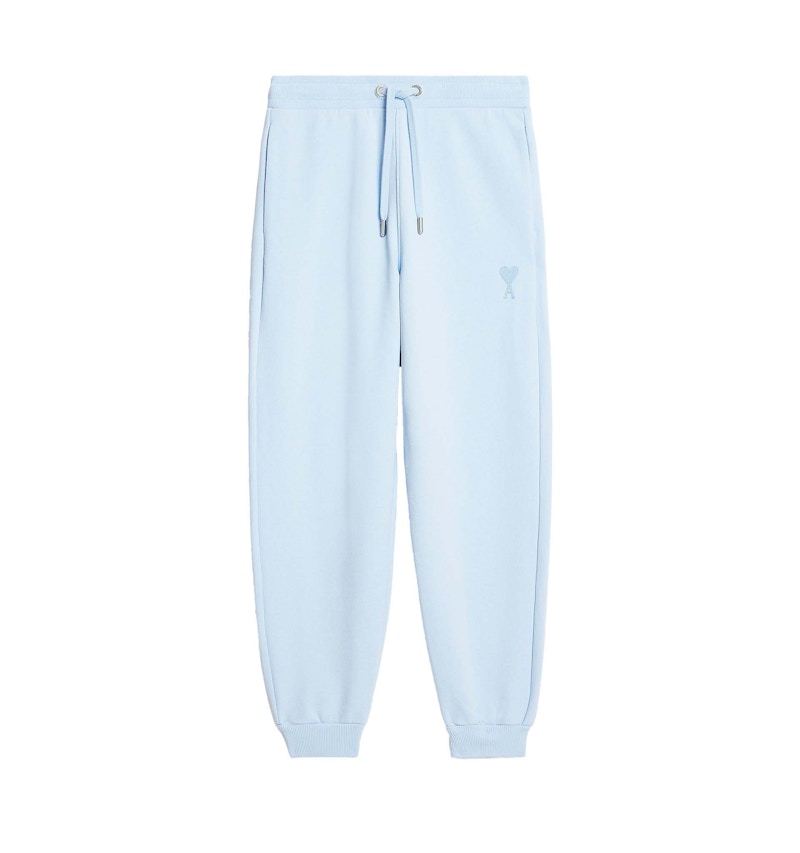 Ami Paris Logo Sweatpants Light Blauw