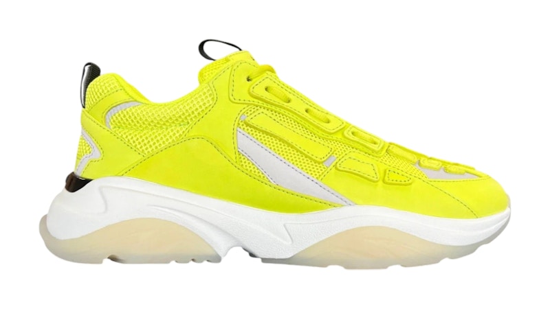 Amiri Bone Runner Reflective Neon Geel