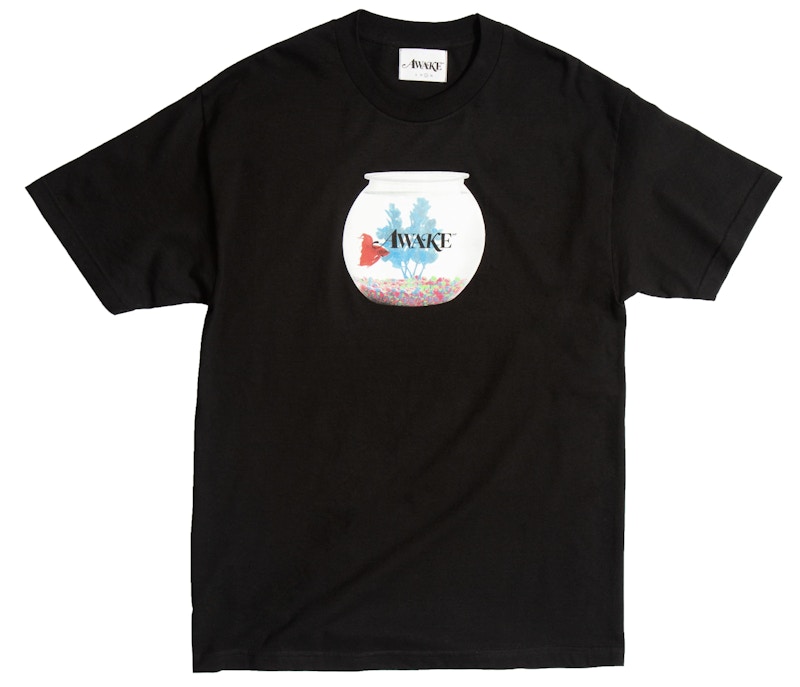 Awake Fish Bowl Tee Zwart