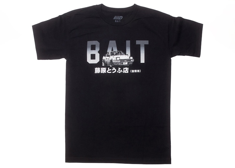 BAIT x Initial D Bait Logo Design Tee Zwart