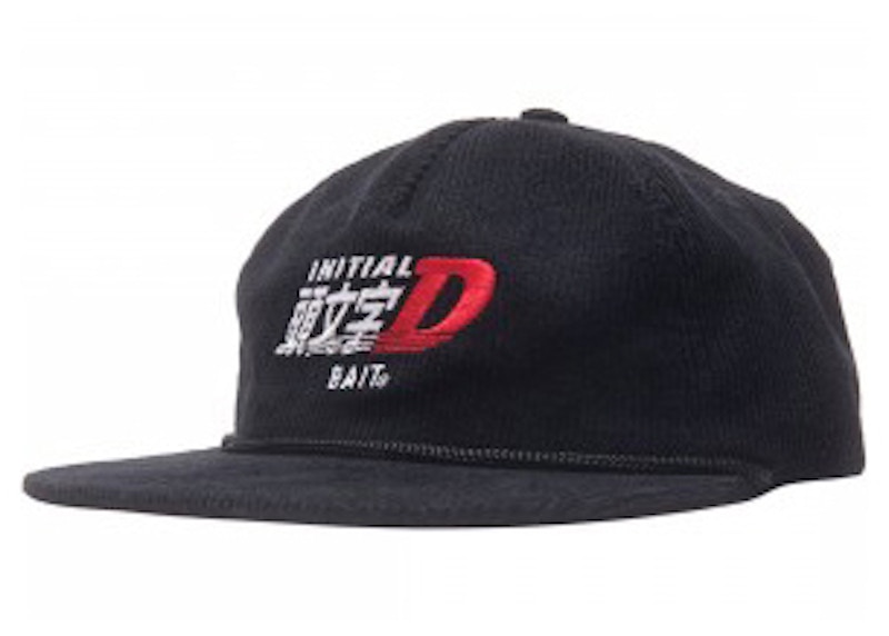 BAIT x Initial D Bait Racing Corduroy Snapback Cap Zwart