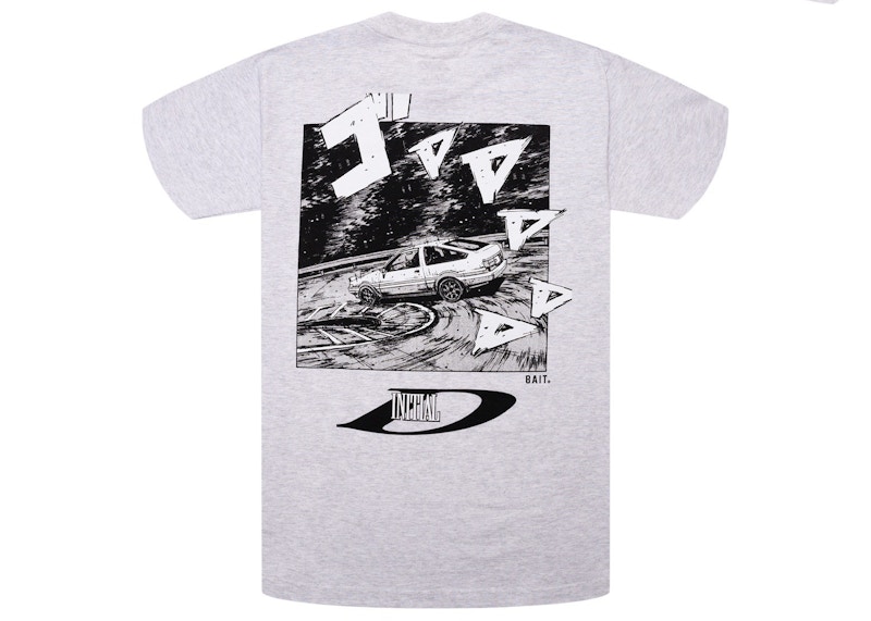 BAIT x Initial D Drift Design Tee Grijs