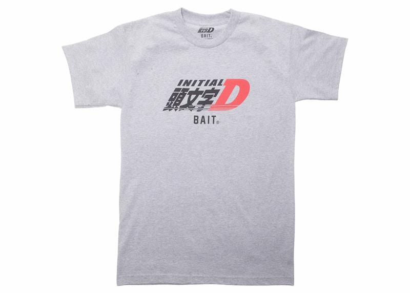 BAIT x Initial D Logos Tee Grijs