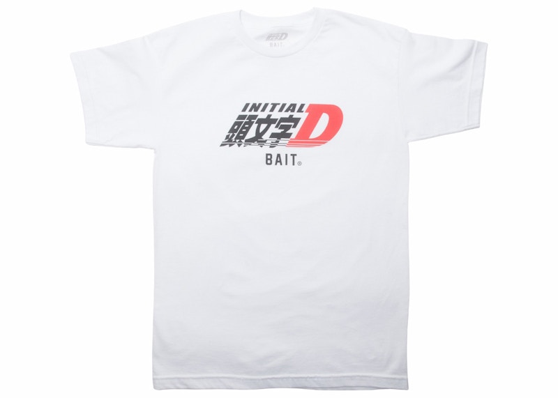 BAIT x Initial D Logos Tee Wit