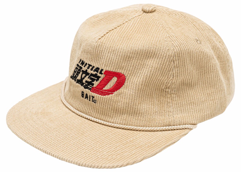 BAIT x Initial D Racing Corduroy Snapback Cap Tan