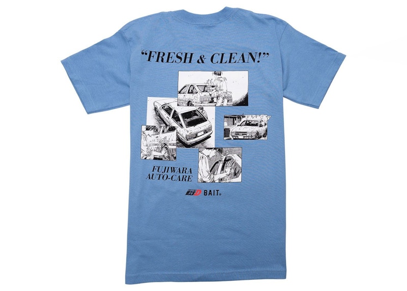 BAIT x Initial D So Fresh So Clean Tee Blauw