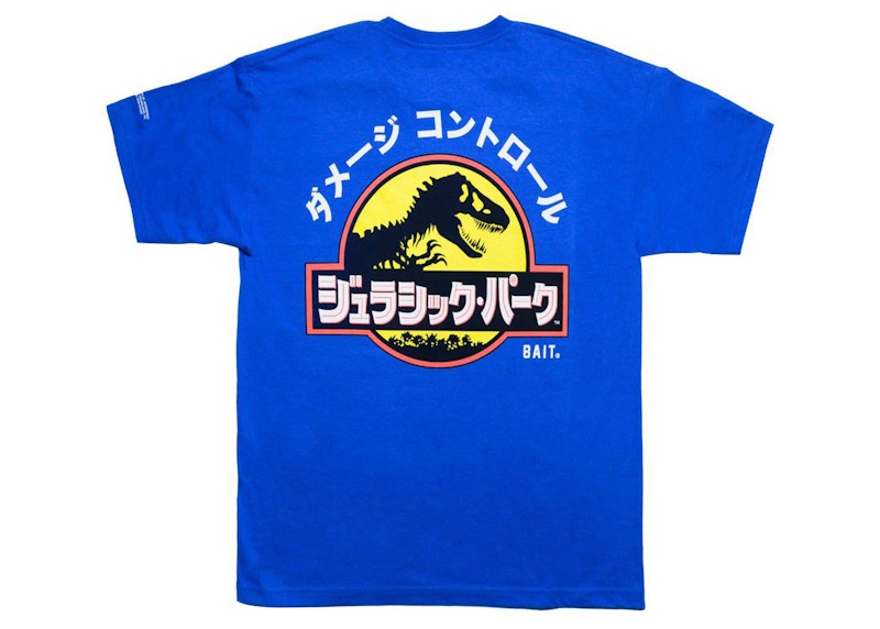 BAIT x Jurassic Park Damage Control Tee Blauw