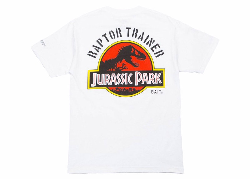 BAIT x Jurassic Park Raptor Trainer Tee Wit