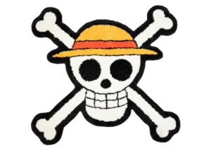 BAIT x One Piece Straw Hat Rug Rood