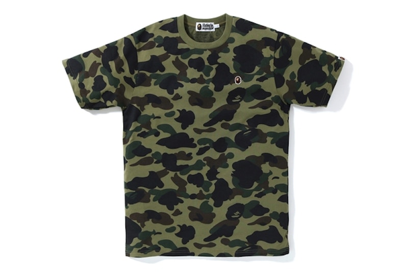 BAPE 1st Camo One Point Tee Groen