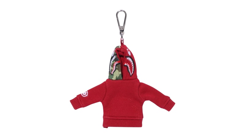 BAPE 1st Shark Keychain Rood