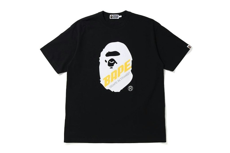 BAPE A Bathing Ape Ape In Transit Ape Head Oversized Tee Zwart