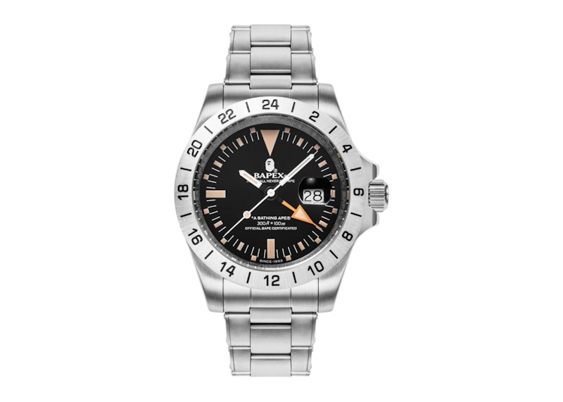 BAPE A Bathing Ape Type 6 BAPEX Watch Zilver