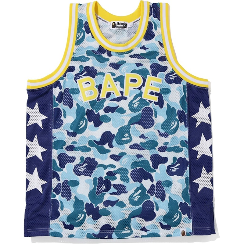 BAPE ABC Basketball Tank Top Blauw