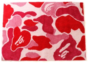 BAPE ABC Camo Big Rug Mat Roze