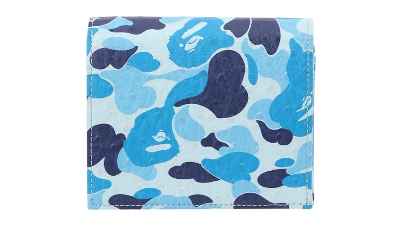 BAPE ABC Camo Mini Wallet Blauw