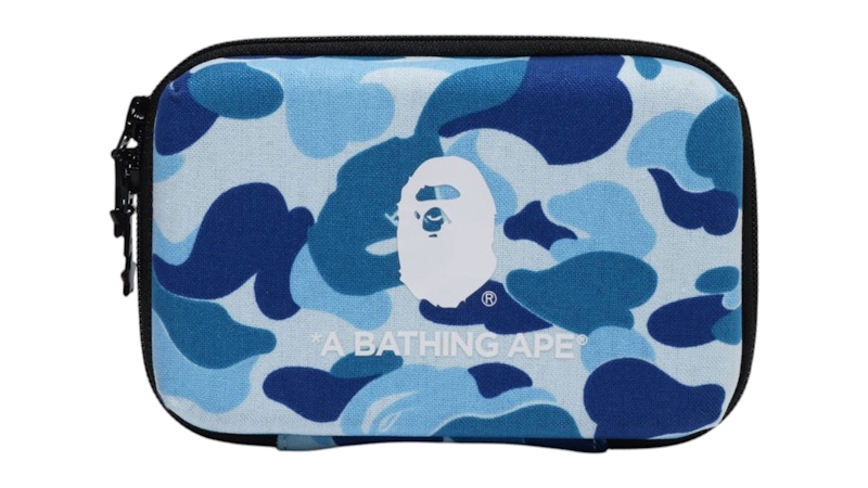 BAPE ABC Camo Mobile Storage Pouch Blauw