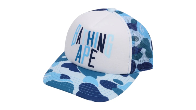 BAPE ABC Camo NYC Logo Mesh Cap Blauw