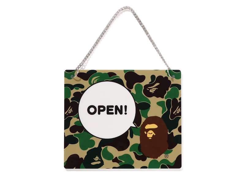 BAPE ABC Camo Open/Closed Signboard Multicolor