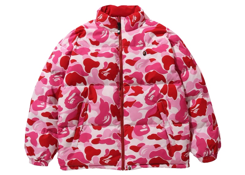 BAPE ABC Camo Reversible Down Jacket Roze