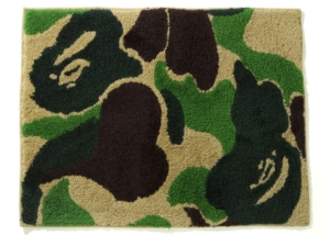 BAPE ABC Camo Rug Small Mat Groen