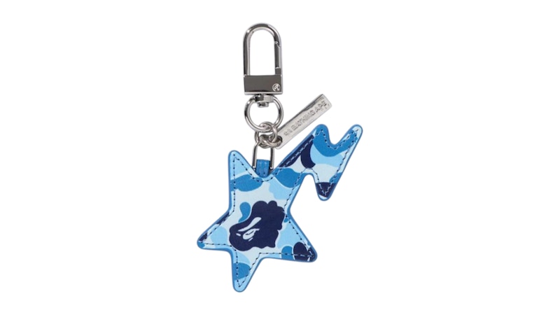 BAPE ABC Camo Sta Keychain Blauw