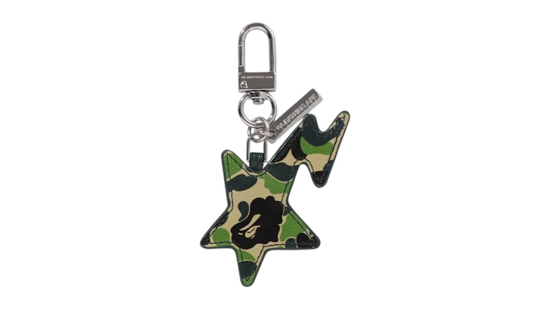 BAPE ABC Camo Sta Keychain Groen