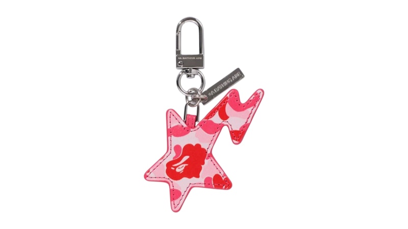 BAPE ABC Camo Sta Keychain Roze