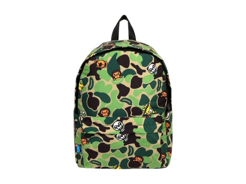 BAPE ABC Milo All Friends Medium Backpack Groen