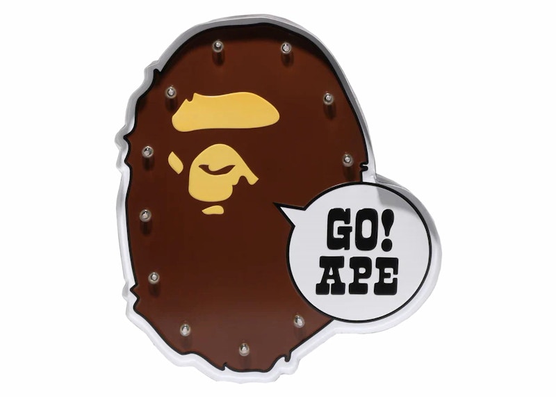 BAPE Ape Head Led Signboard Bruin