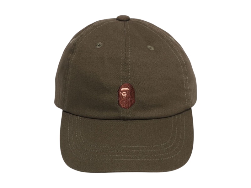 BAPE Ape Head One Point Cap Olivedrab