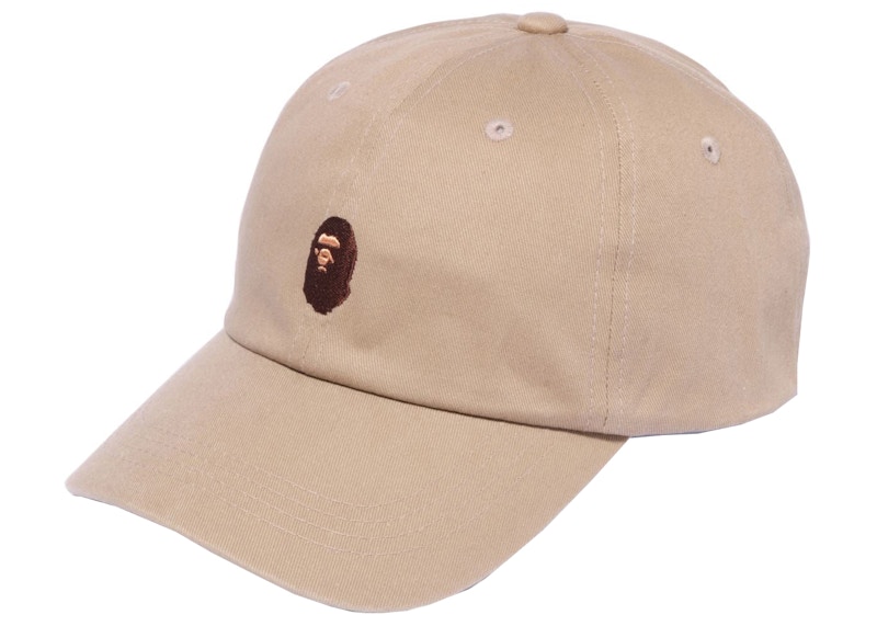 BAPE Ape Head One Point Panel Cap Beige