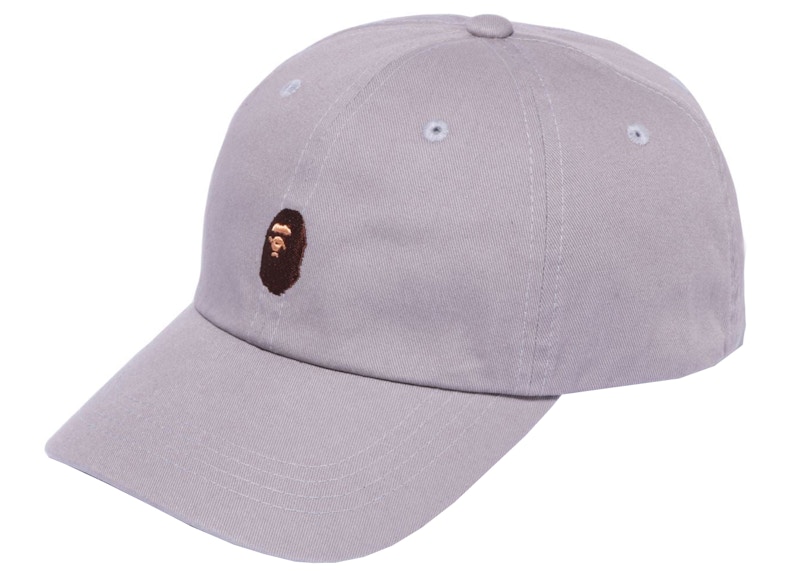 BAPE Ape Head One Point Panel Cap Grijs