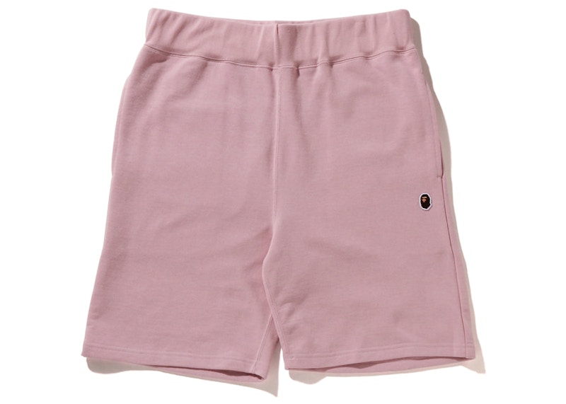 BAPE Ape Head One Point Sweat Short Roze