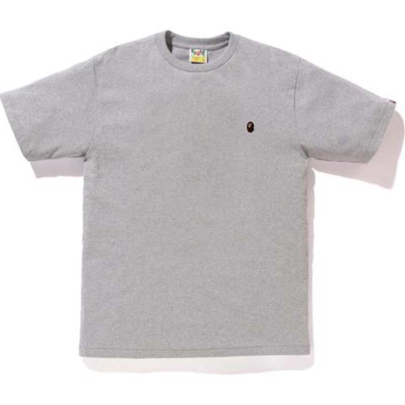 BAPE Ape Head One Point Tee Grijs