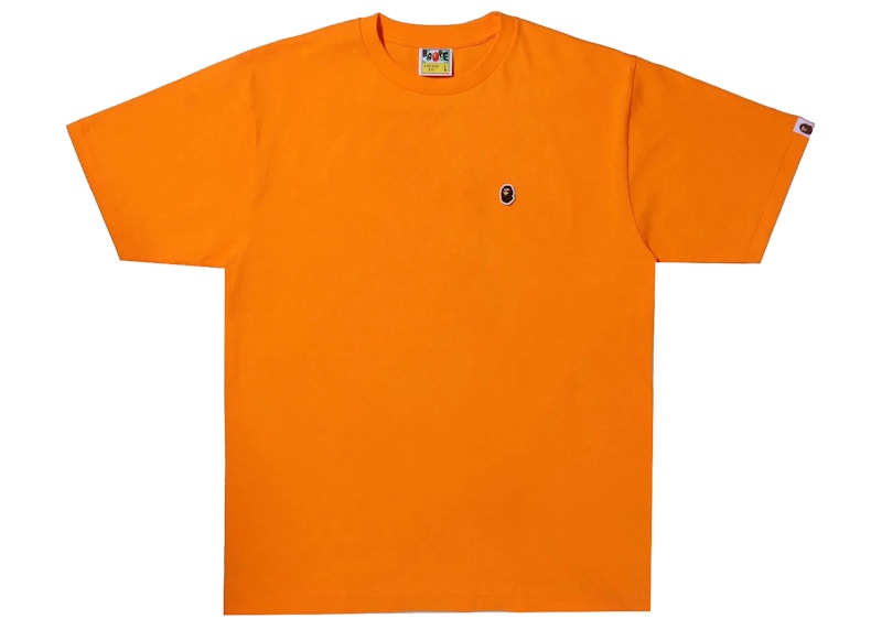 BAPE Ape Head One Point Tee Oranje