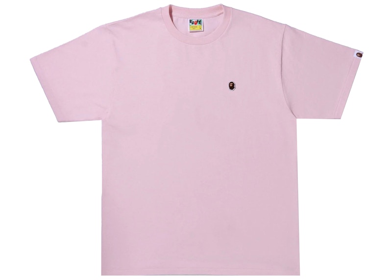 BAPE Ape Head One Point Tee Roze