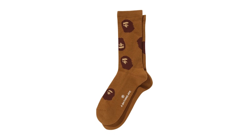 BAPE Ape Head Pattern Socks Bruin