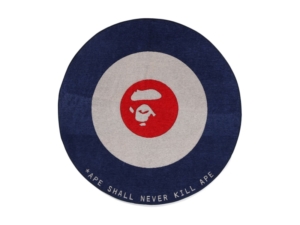BAPE Ape Target Rug Multicolor