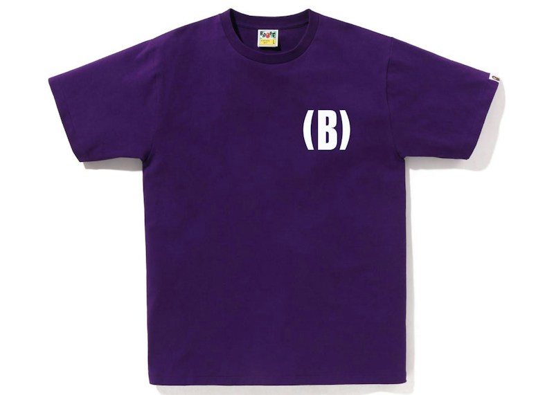 BAPE B One Point Tee Paars