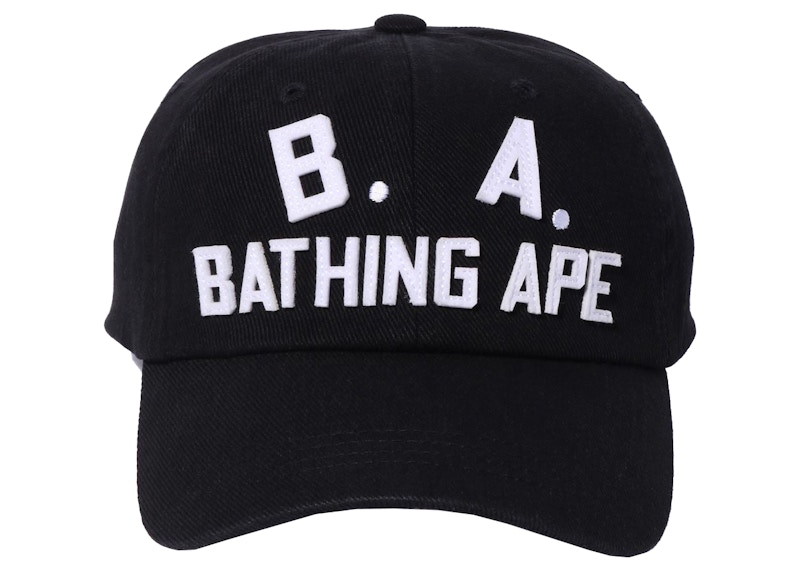 BAPE B.A. Washed Twill Cap Zwart