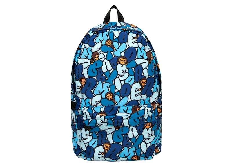 BAPE Baby Milo All Friends Large Backpack Blauw