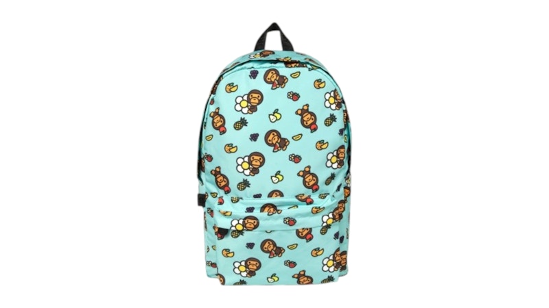 BAPE Baby Milo Flower Print Large Backpack Groen