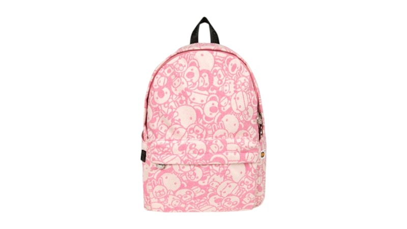 BAPE Baby Milo & Friends Medium Backpack Pale Roze