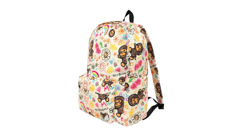 BAPE Baby Milo Large Backpack Ivory Wit