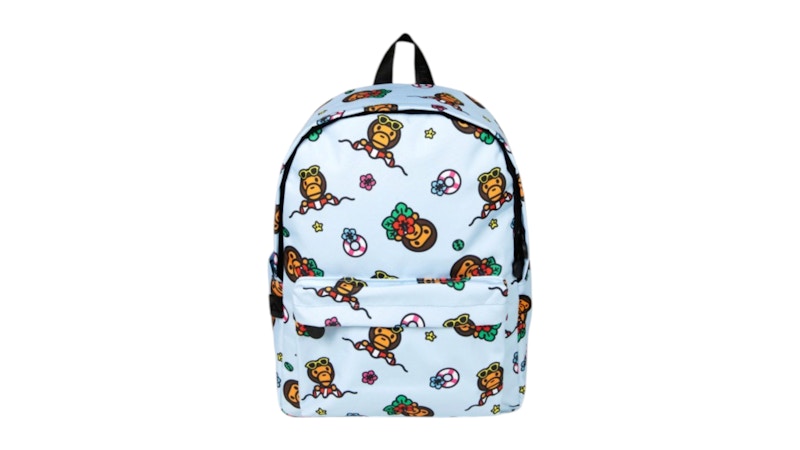 BAPE Baby Milo Medium Backpack Light Blauw