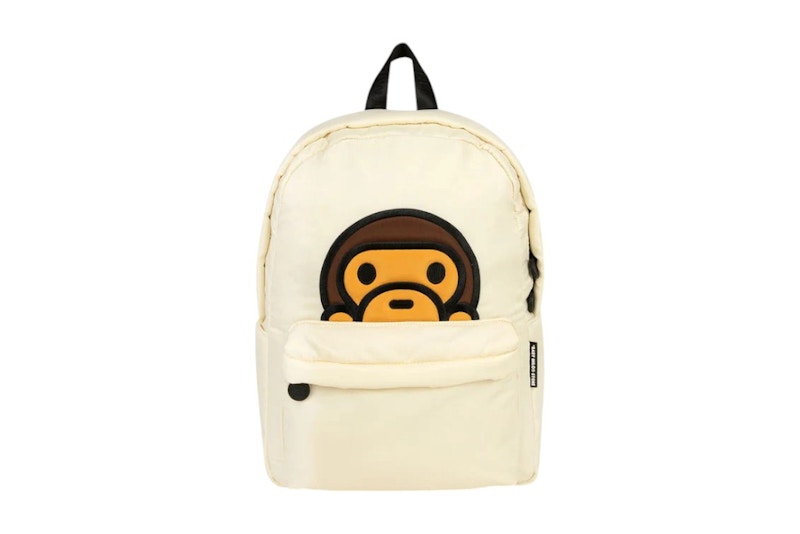 BAPE Baby Milo Medium Backpack Ivory Wit