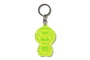 BAPE Baby Milo Reflective Keychain Geel